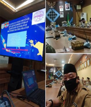 Audensi dan Paparan Tim Ahli Surveilans Epidemiologi Gugus Tugas Prvo. Sumatera Selatan